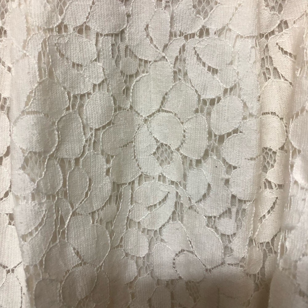 Ivory Lace Zip Back Halter Top Small Twenty One - Picture 7 of 7